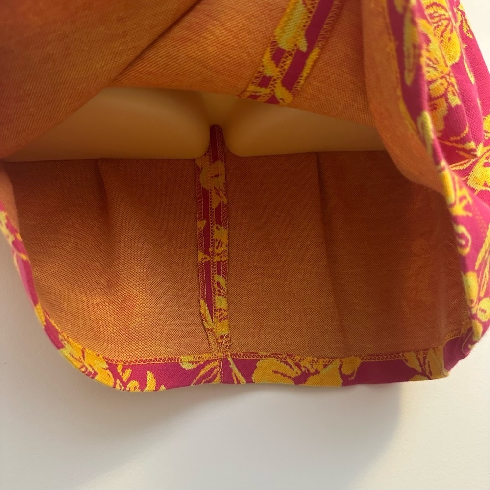 Zara Pink and Orange Floral Mini Dress - Picture 7 of 7